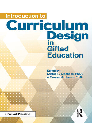 cover image of Introduction to Curriculum Design in Gifted Education